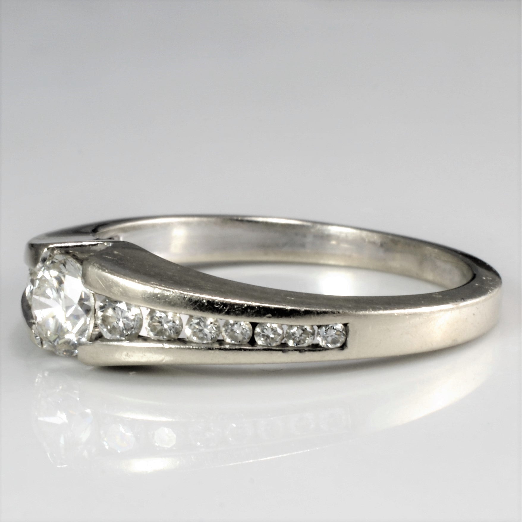 Channel Diamond Diamond Wedding Ring | 0.41 ctw, SZ 6 |