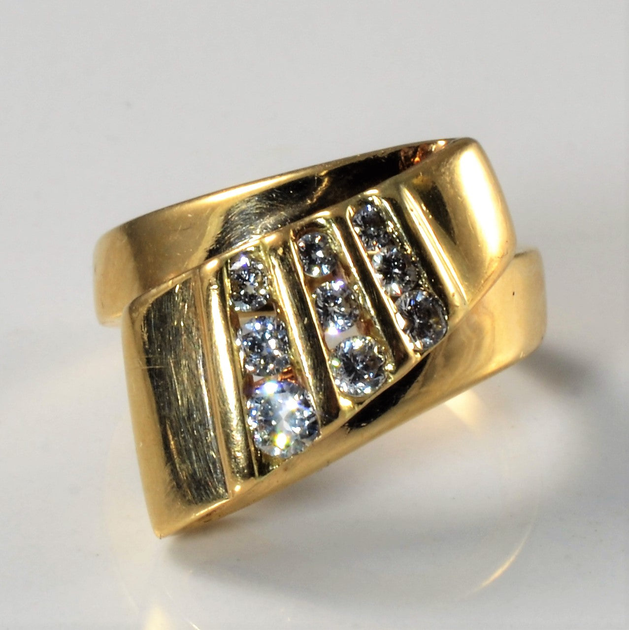 Twisted Diamond Cocktail Ring | 0.50ctw | SZ 6.75 |