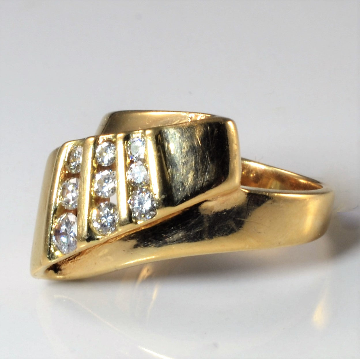 Twisted Diamond Cocktail Ring | 0.50ctw | SZ 6.75 |