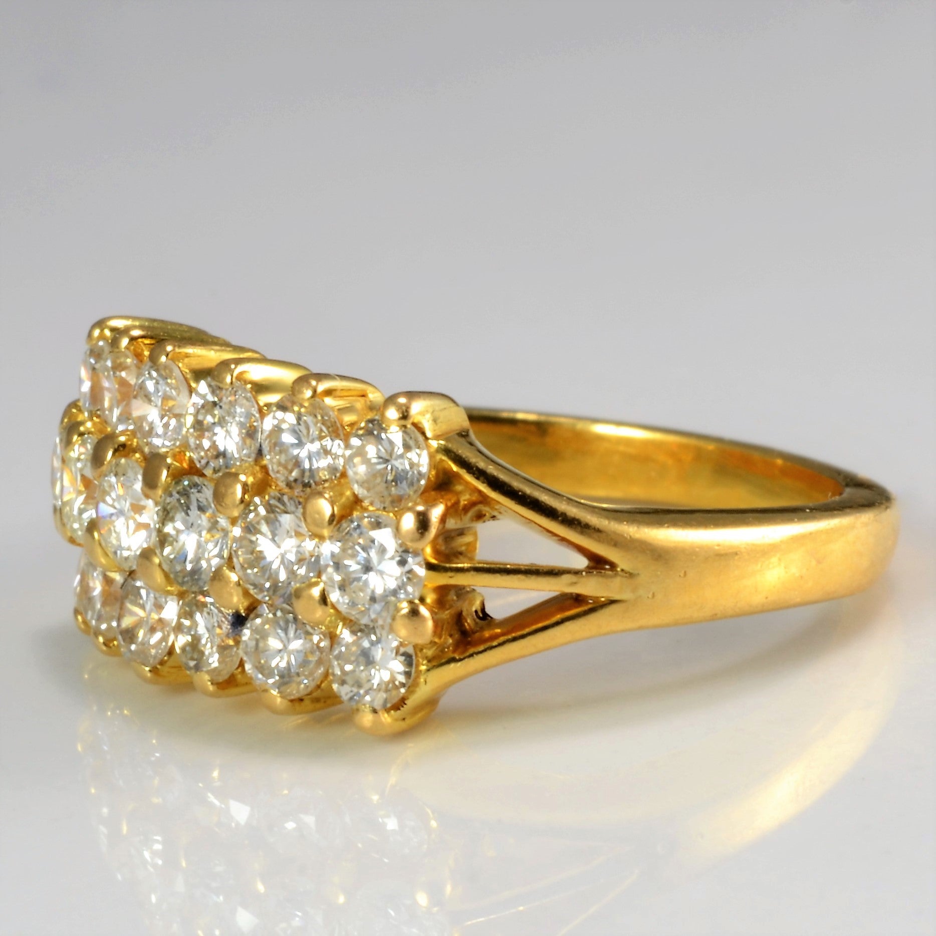 Cluster Diamond Ladies Ring | 0.93 ctw, SZ 4.5 |