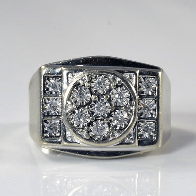 Wide Diamond Cluster Ring | 0.13ctw | SZ 5.75 |