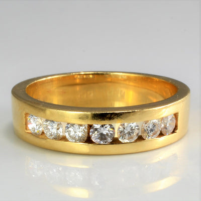 Channel Diamond Wedding Band | 0.42 ctw, SZ 6 |