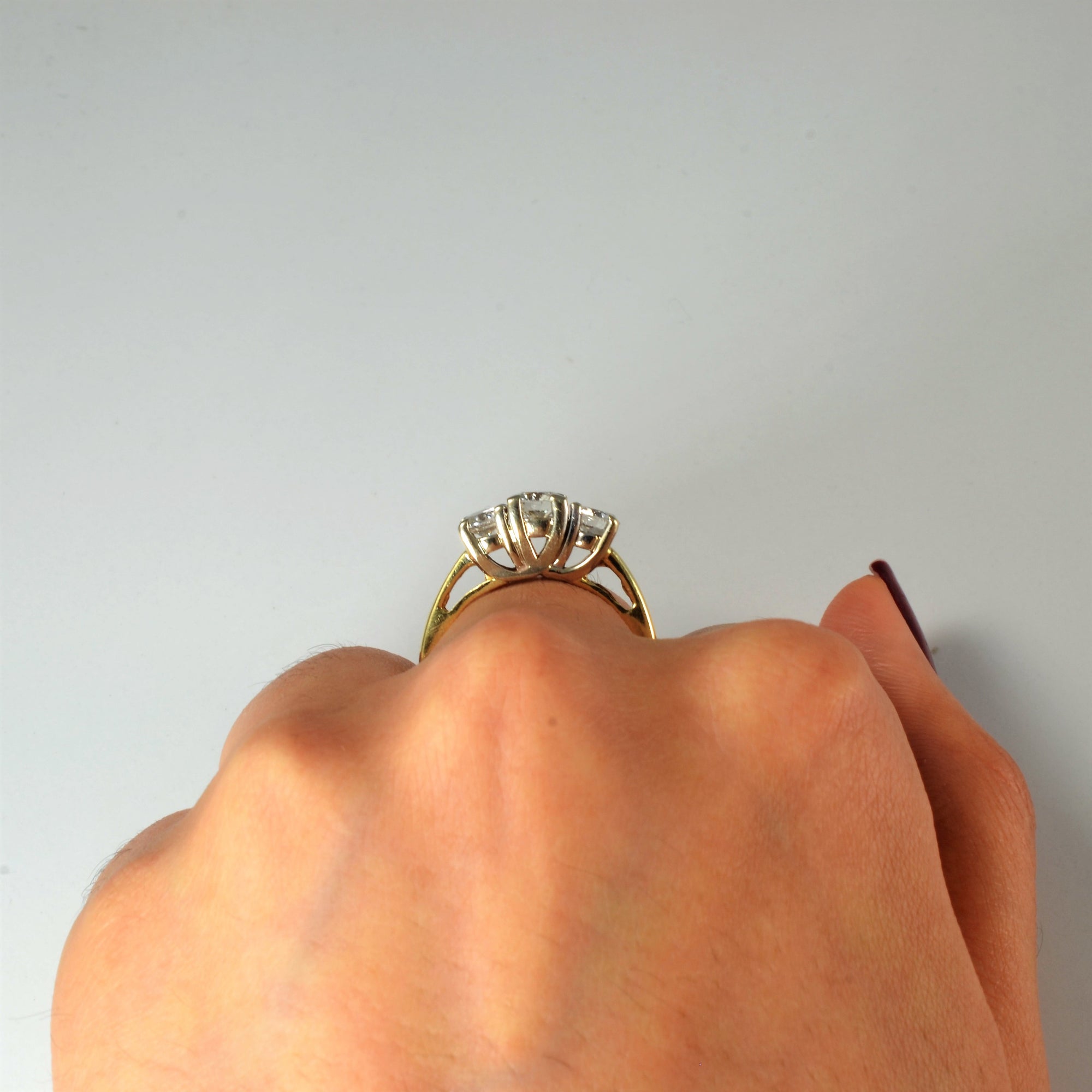 Three Stone Diamond Engagement Ring | 1.07ctw | SZ 6 |