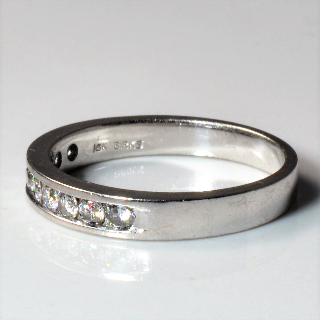 Birks' Channel Diamond Semi Eternity Band | 0.40ctw | SZ 5.75 |