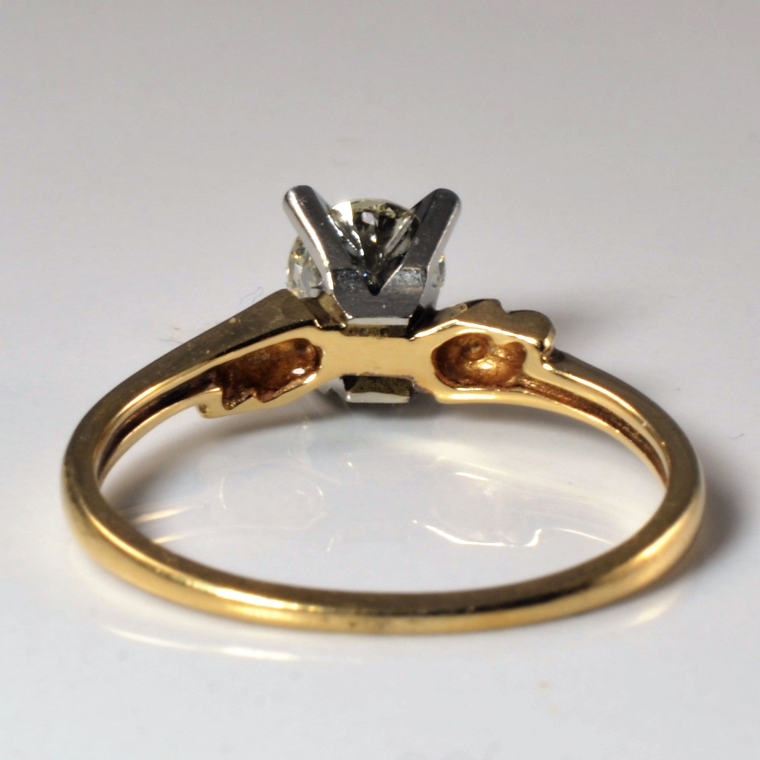 Twisted Bypass Solitaire Diamond Ring | 0.54ct | SZ 6.5 |