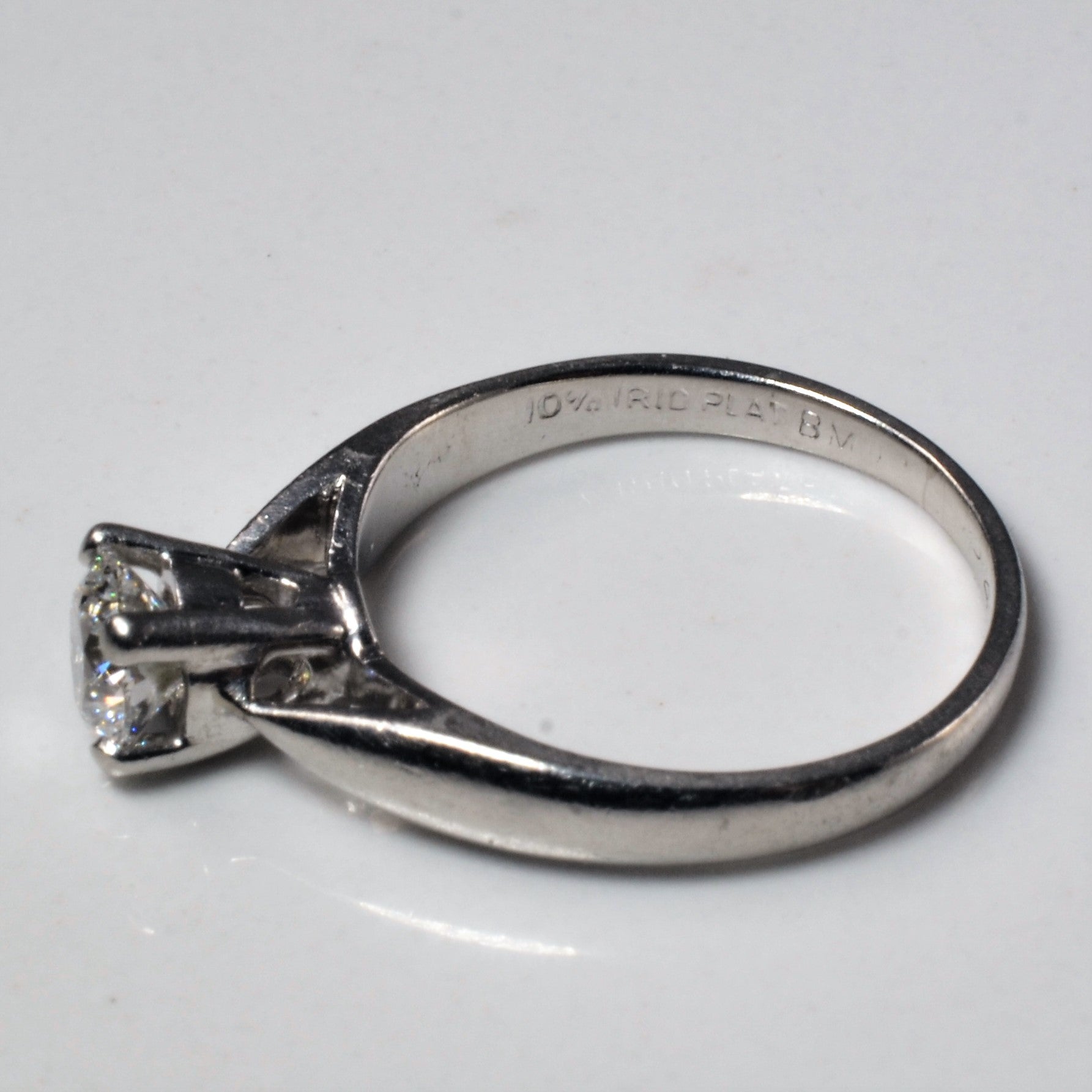 Platinum Solitaire Canadian Diamond Engagement Ring | 0.50ct | SZ 5 |
