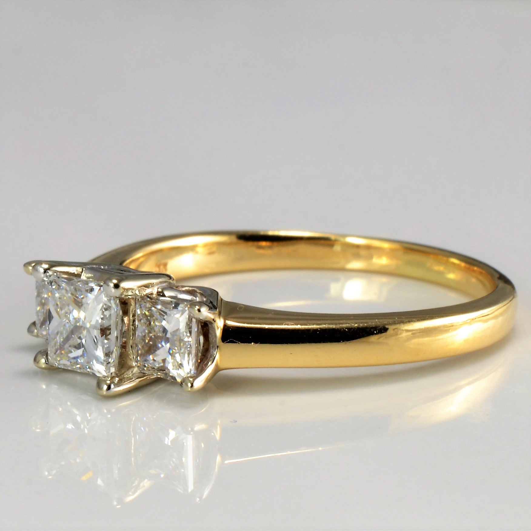 Three Stone Diamond Engagement Ring | 0.92 ctw, SZ 6.75 |