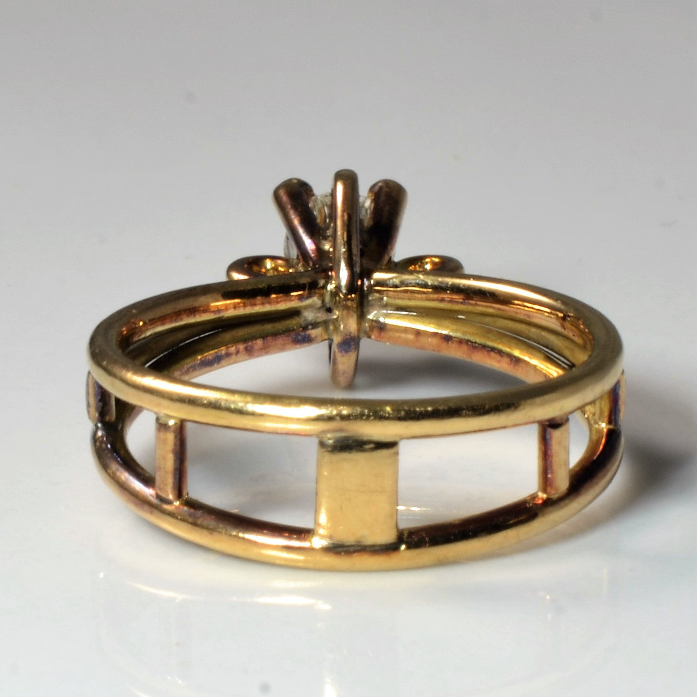 Triple Band Solitaire Diamond Ring | 0.30ct | SZ 5.25 |