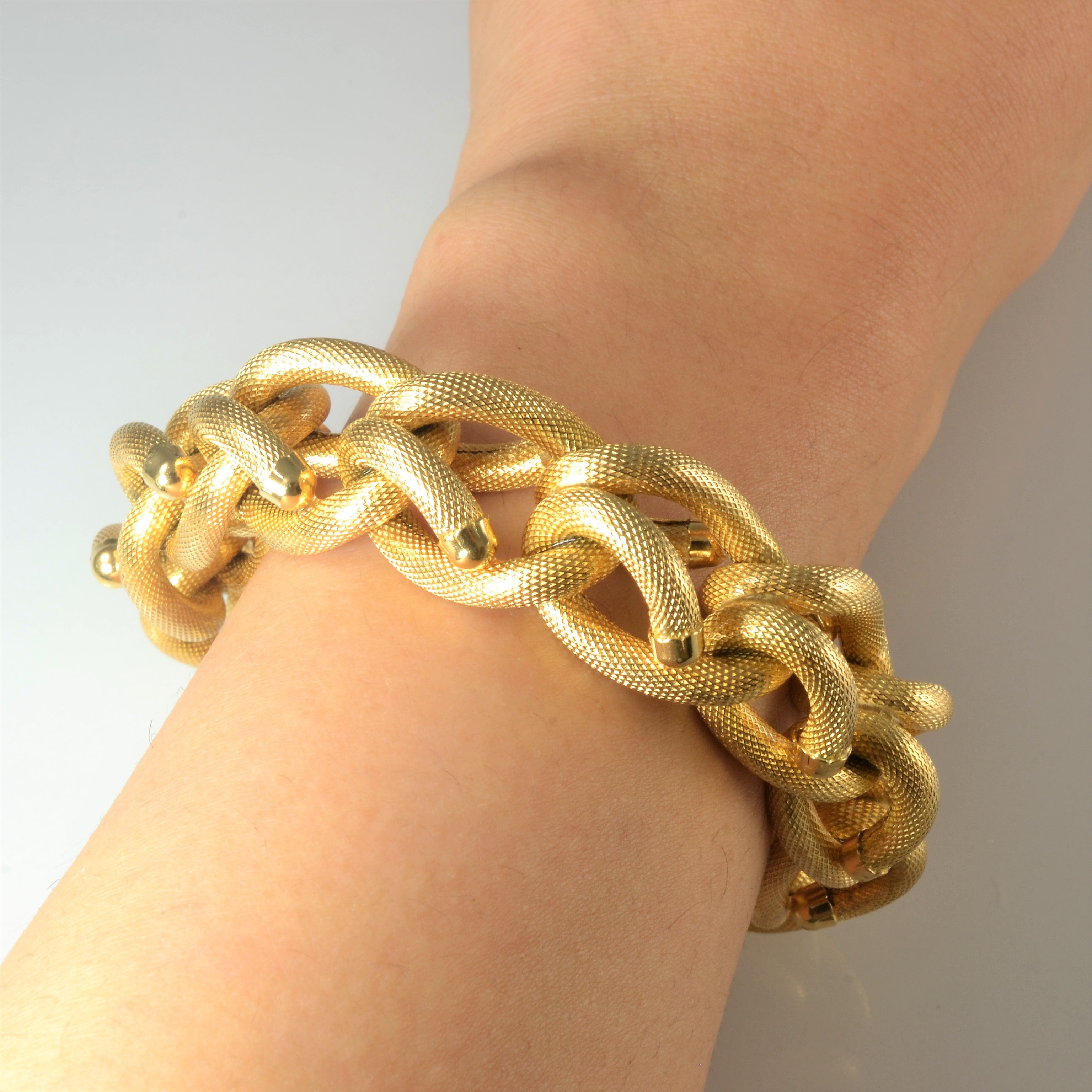 Heavy Link Chain Bracelet | 9" |