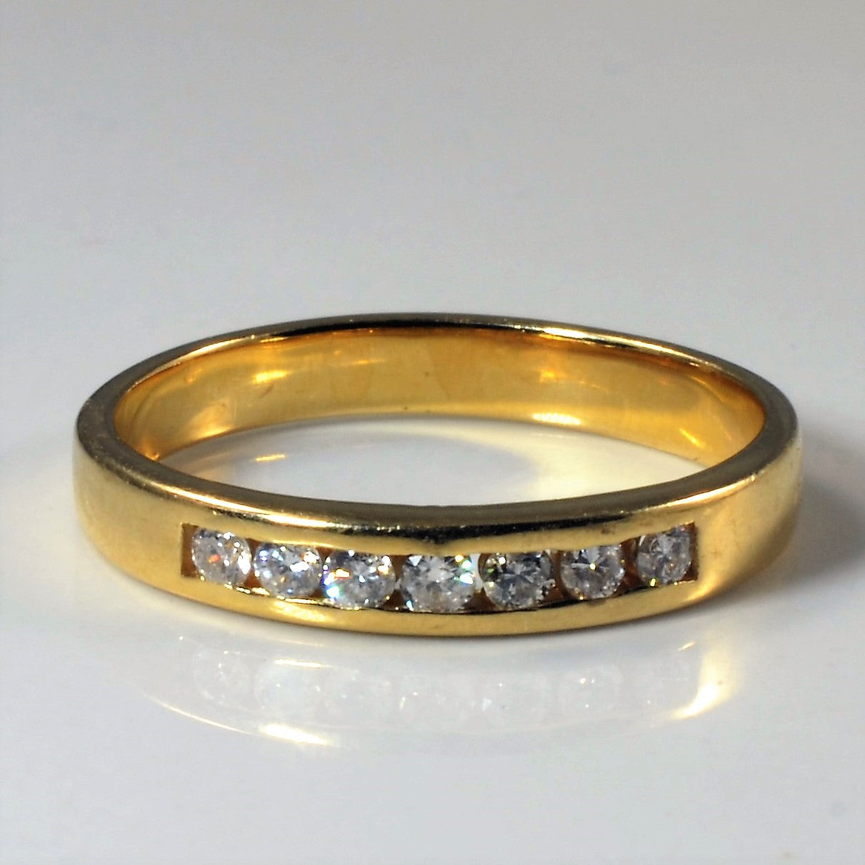 Channel Set Diamond Band | 0.18ctw | SZ 7 |