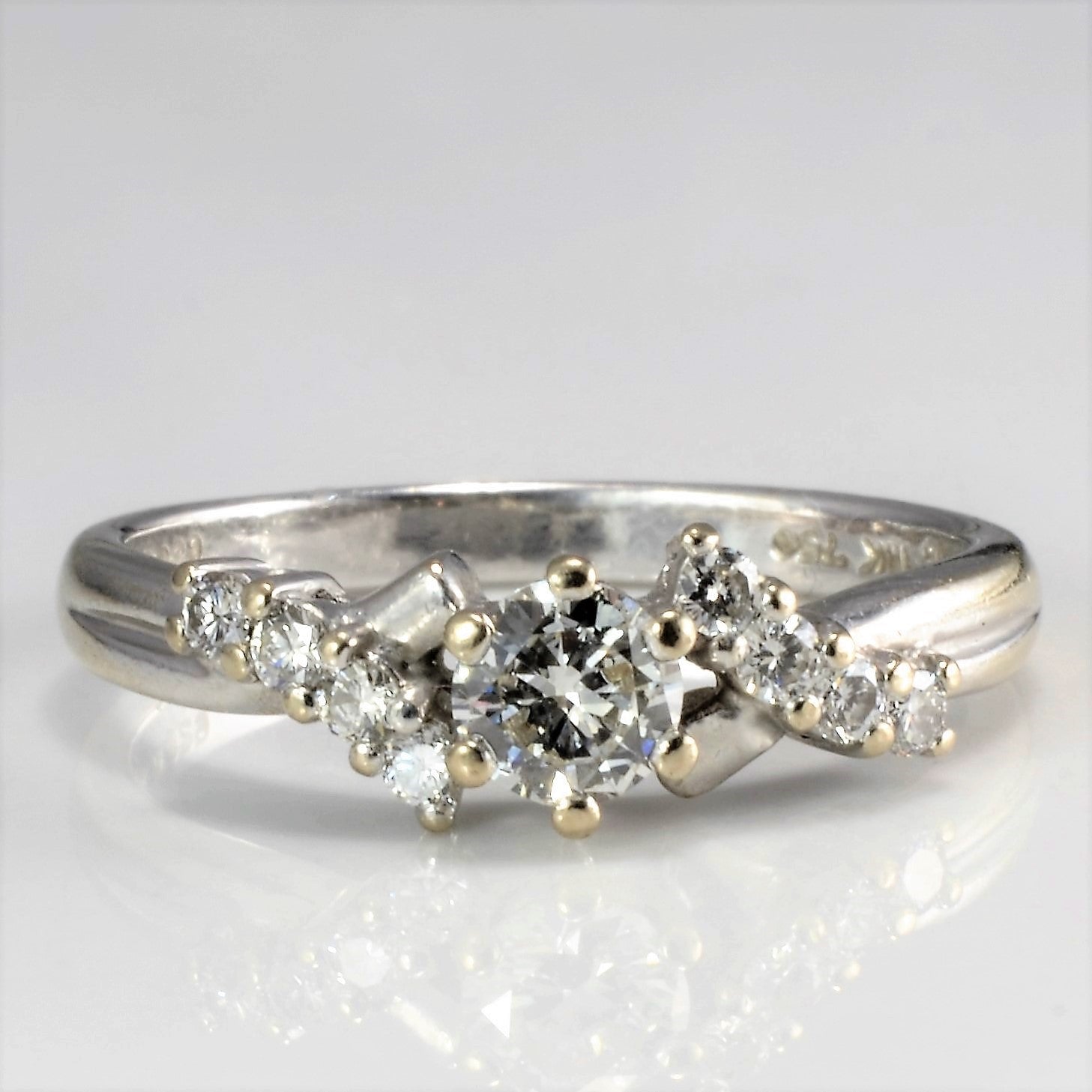 Prong Set Diamond Crossover Engagement Ring | 0.45 ctw, SZ 5.75 |