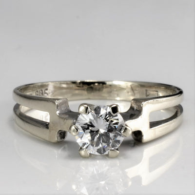 Open Shank Solitaire Diamond Ring | 0.45 ct, SZ 6.5 |