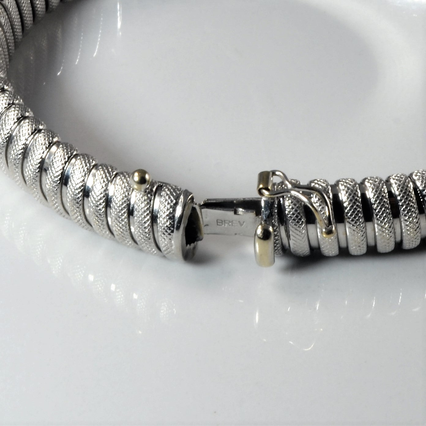White Gold Stretch Bracelet | 7