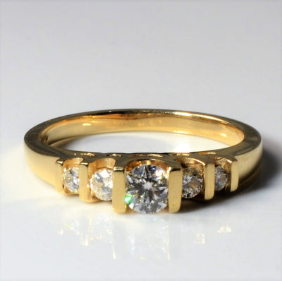 Five Stone Diamond Ring | 0.32ctw | SZ 5.75 |
