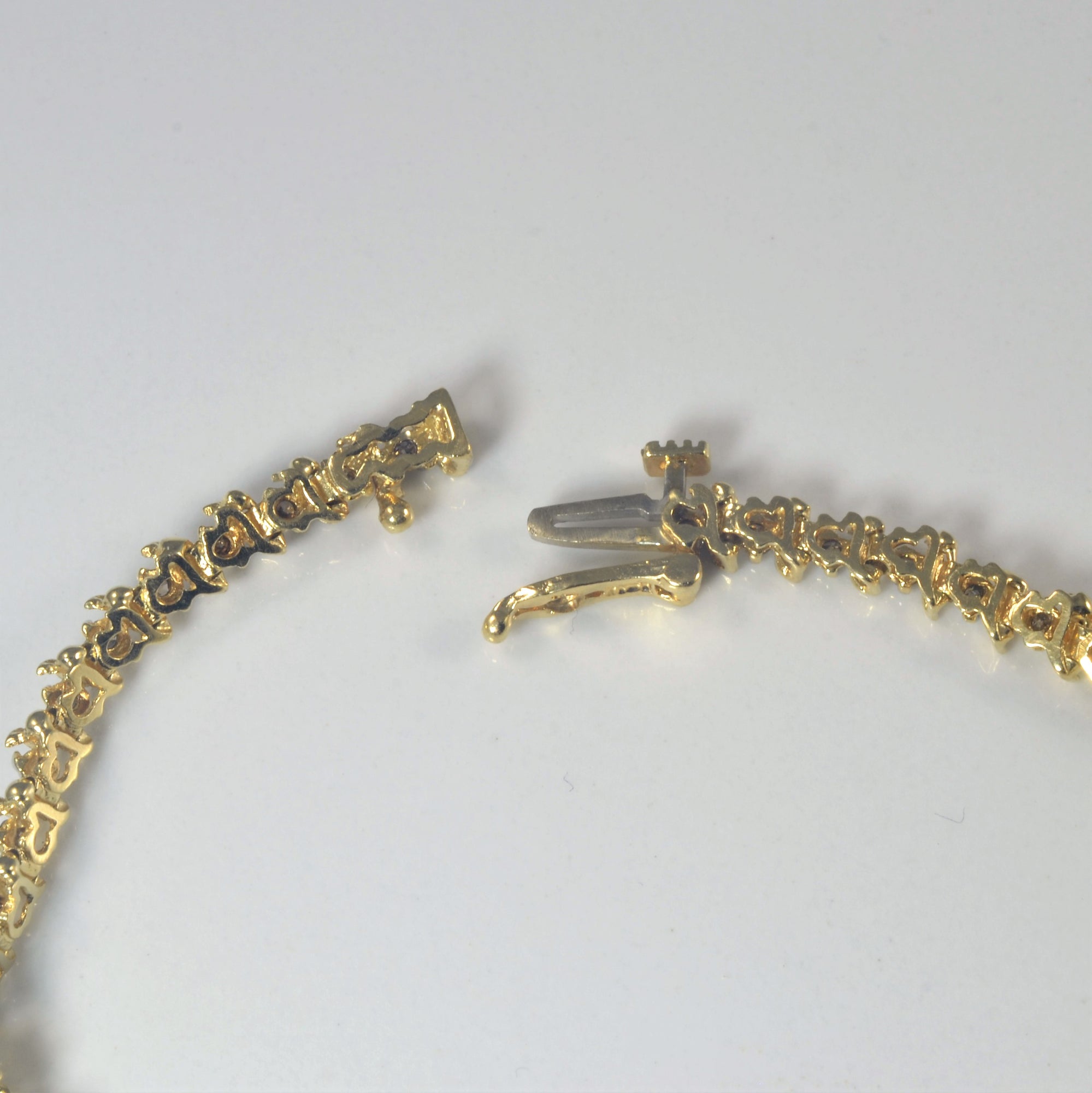 Yellow Gold Diamond Tennis Bracelet | 0.50ctw | 7.5