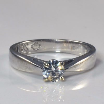Solitaire Canadian Diamond Engagement Ring | 0.40ct | SZ 7 |
