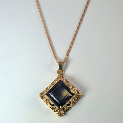 Bezel Set Smoky Quartz Pendant |28