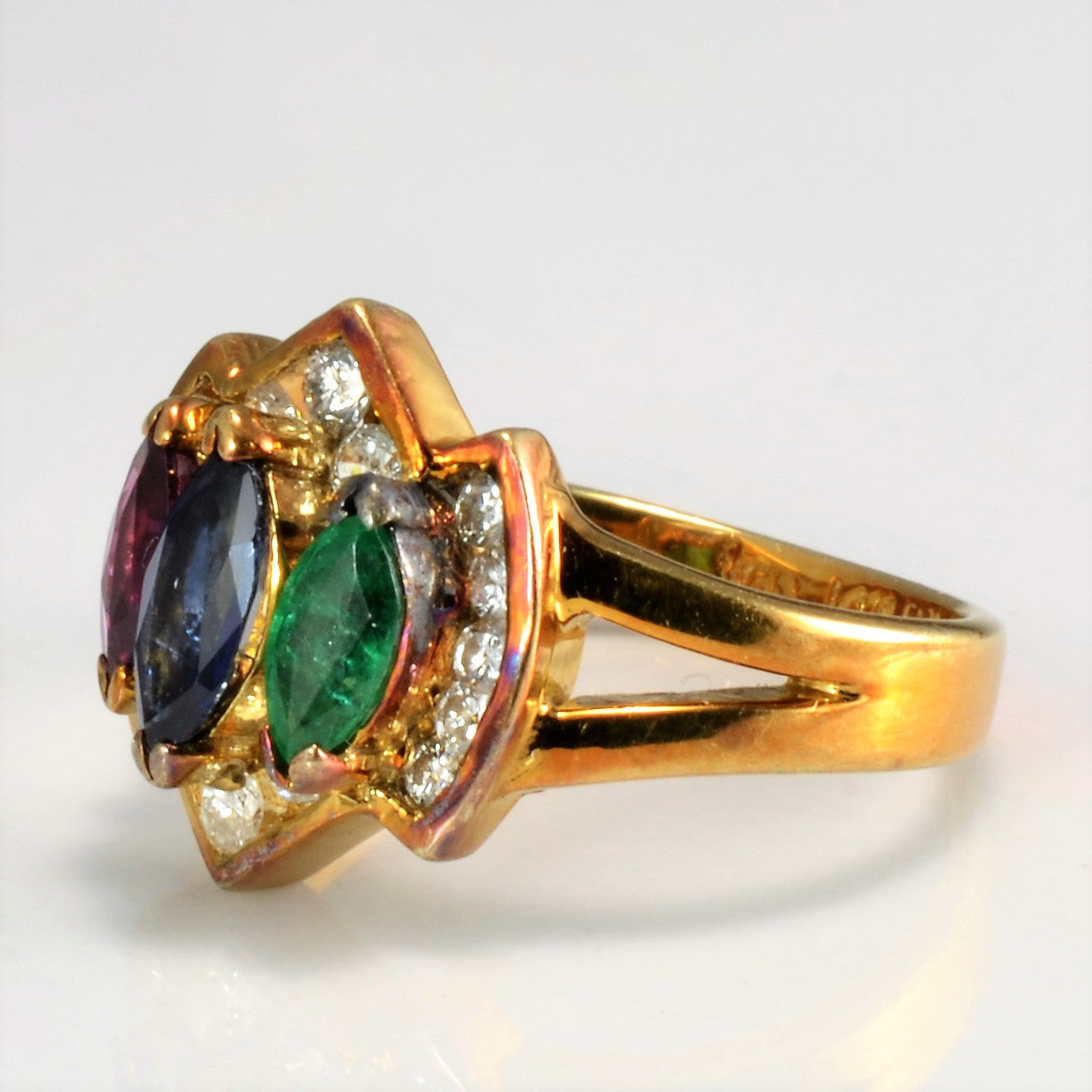 Multi Gemstone Ring | 0.20 ctw SZ 3.25 |