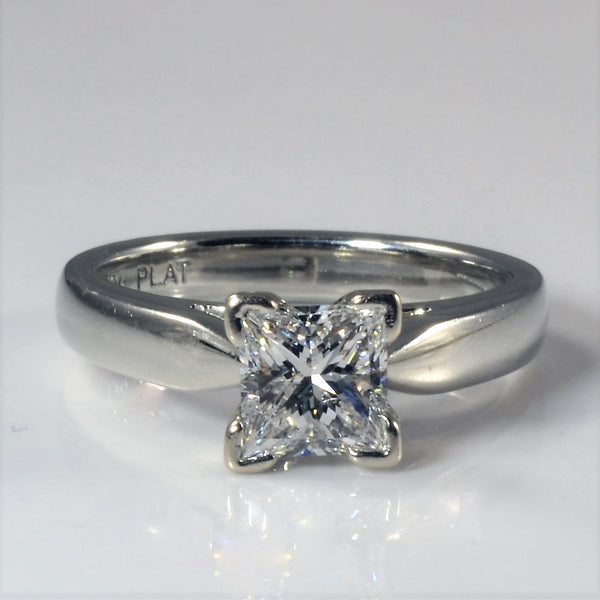 White Gold Princess Diamond Engagement Ring | 0.96ct | SZ 5 |