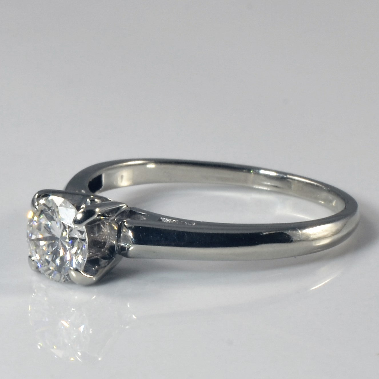 Solitaire Diamond Engagement 18k Ring | 0.62ct | SZ 6.5 |