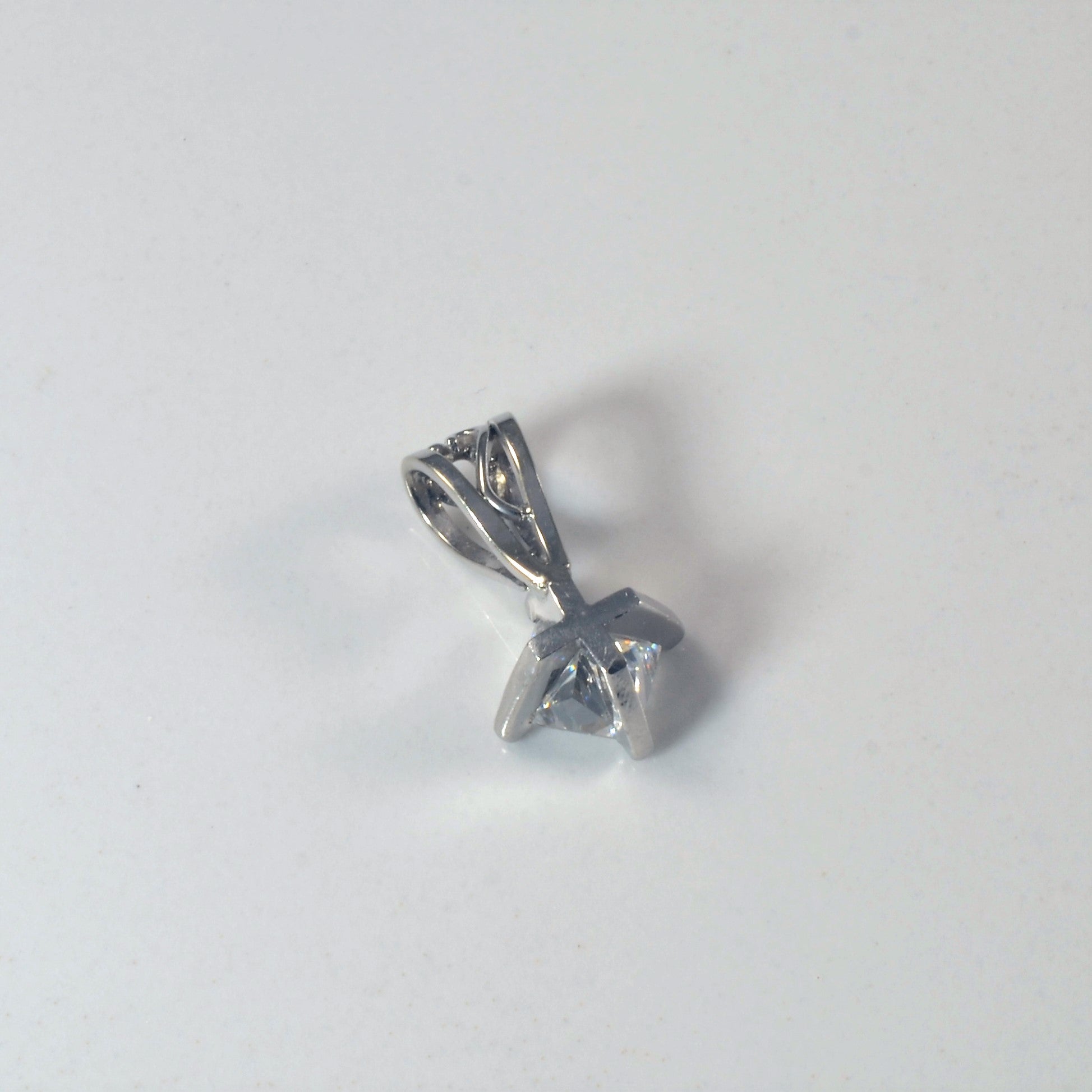 Platinum Princess Diamond Pendant | 0.77ct |