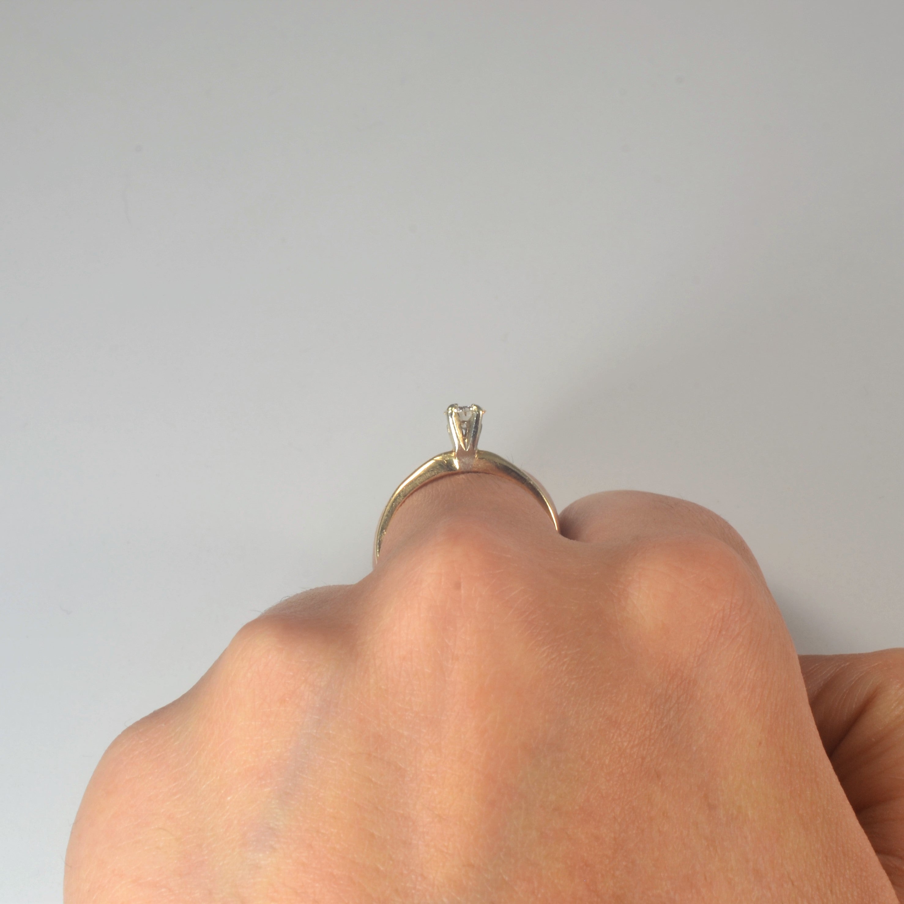 Round Brilliant Solitaire Diamond Ring | 0.29ct | SZ 6 |