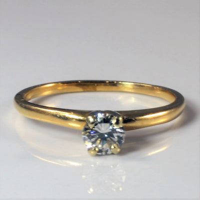 Round Brilliant Solitaire Diamond Ring | 0.29ct | SZ 6 |
