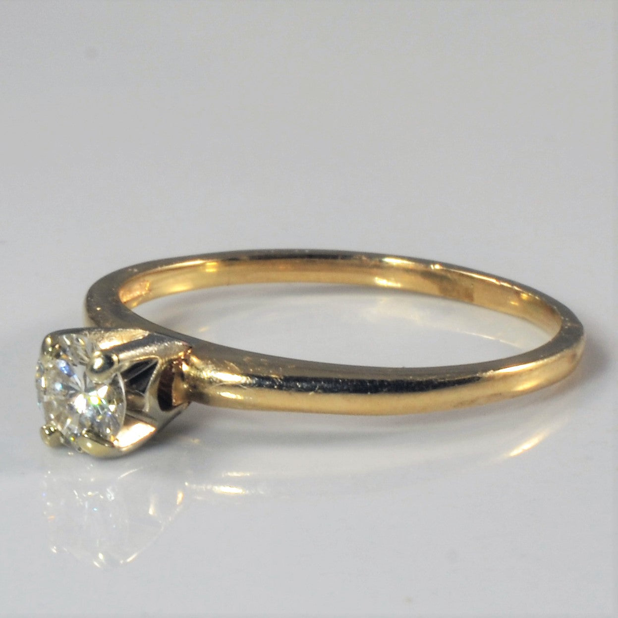 Round Brilliant Solitaire Diamond Ring | 0.29ct | SZ 6 |