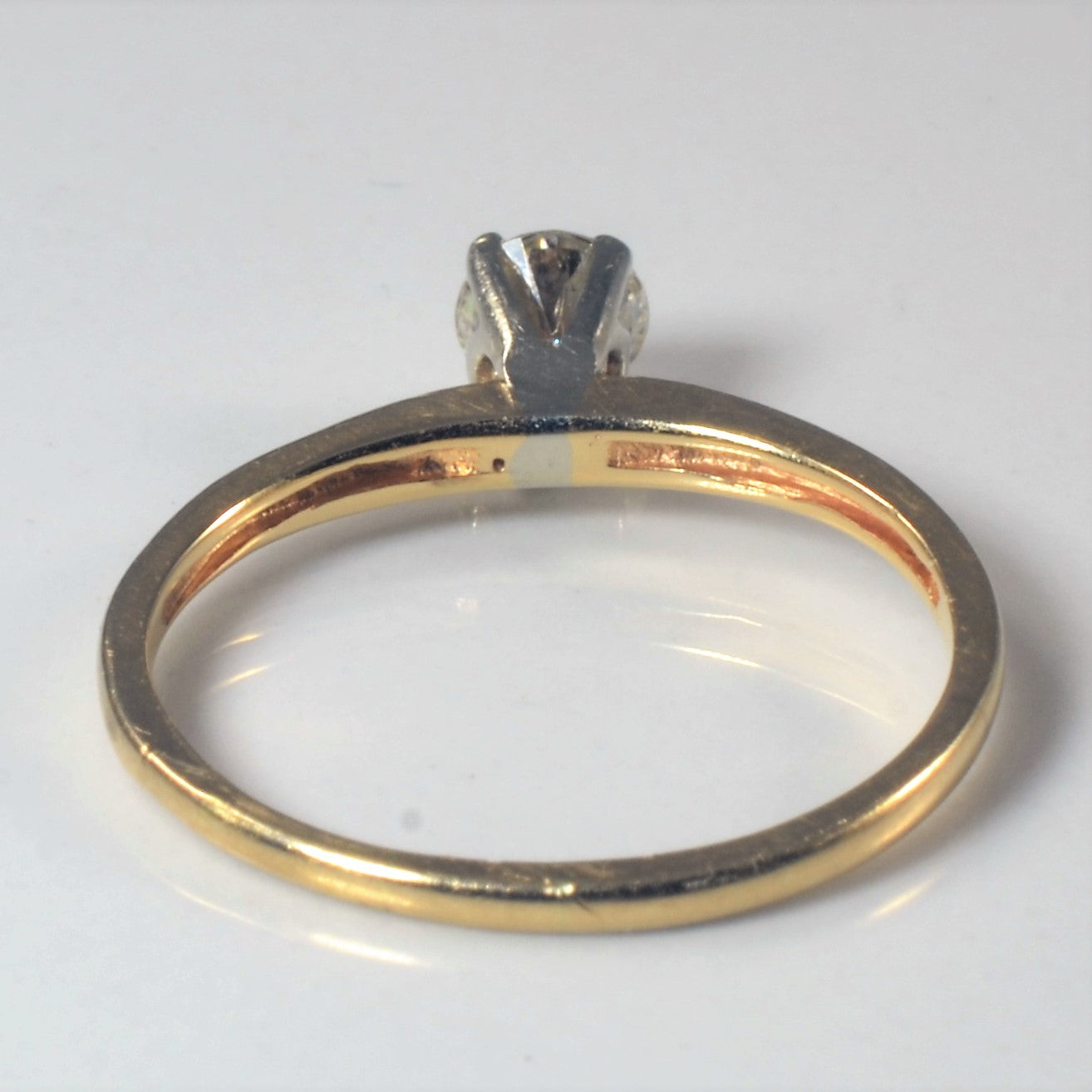 Round Brilliant Solitaire Diamond Ring | 0.29ct | SZ 6 |