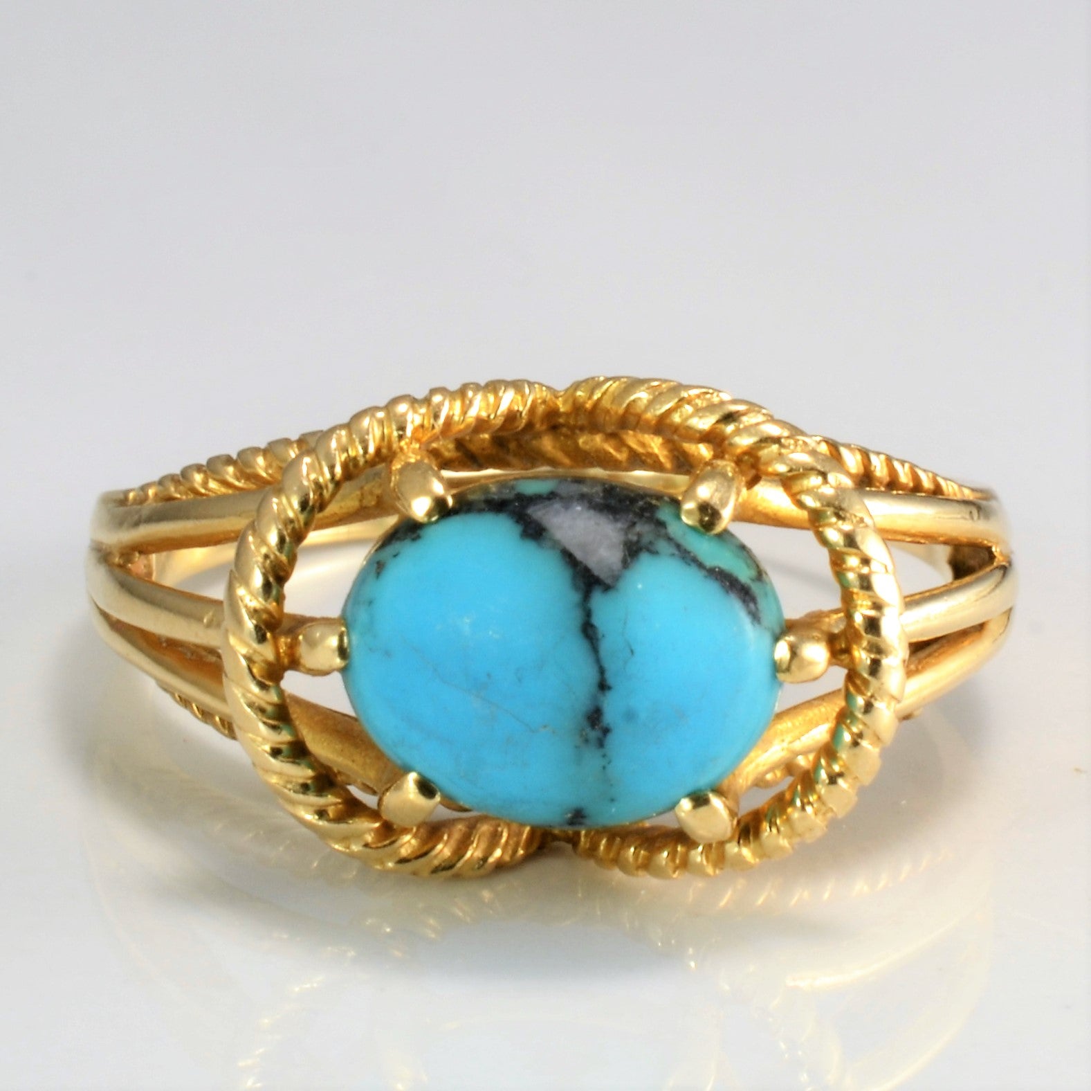 Solitaire Turquoise Ring | SZ 10.25 |