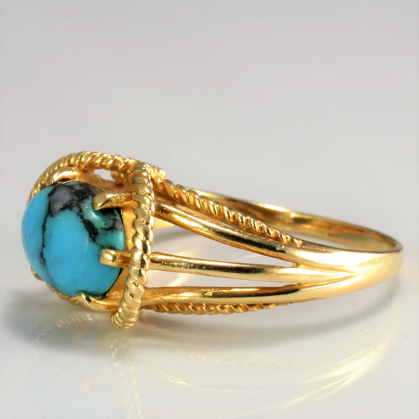 Solitaire Turquoise Ring | SZ 10.25 |
