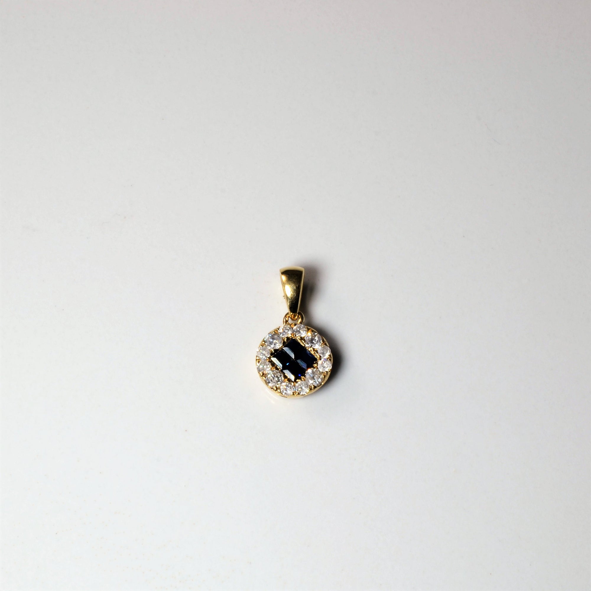 Quad Set Sapphire & Diamond Pendant | 0.16ctw, 0.16ctw |