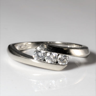 Bypass Three Stone Diamond Ring | 0.32ctw | SZ 6.25 |