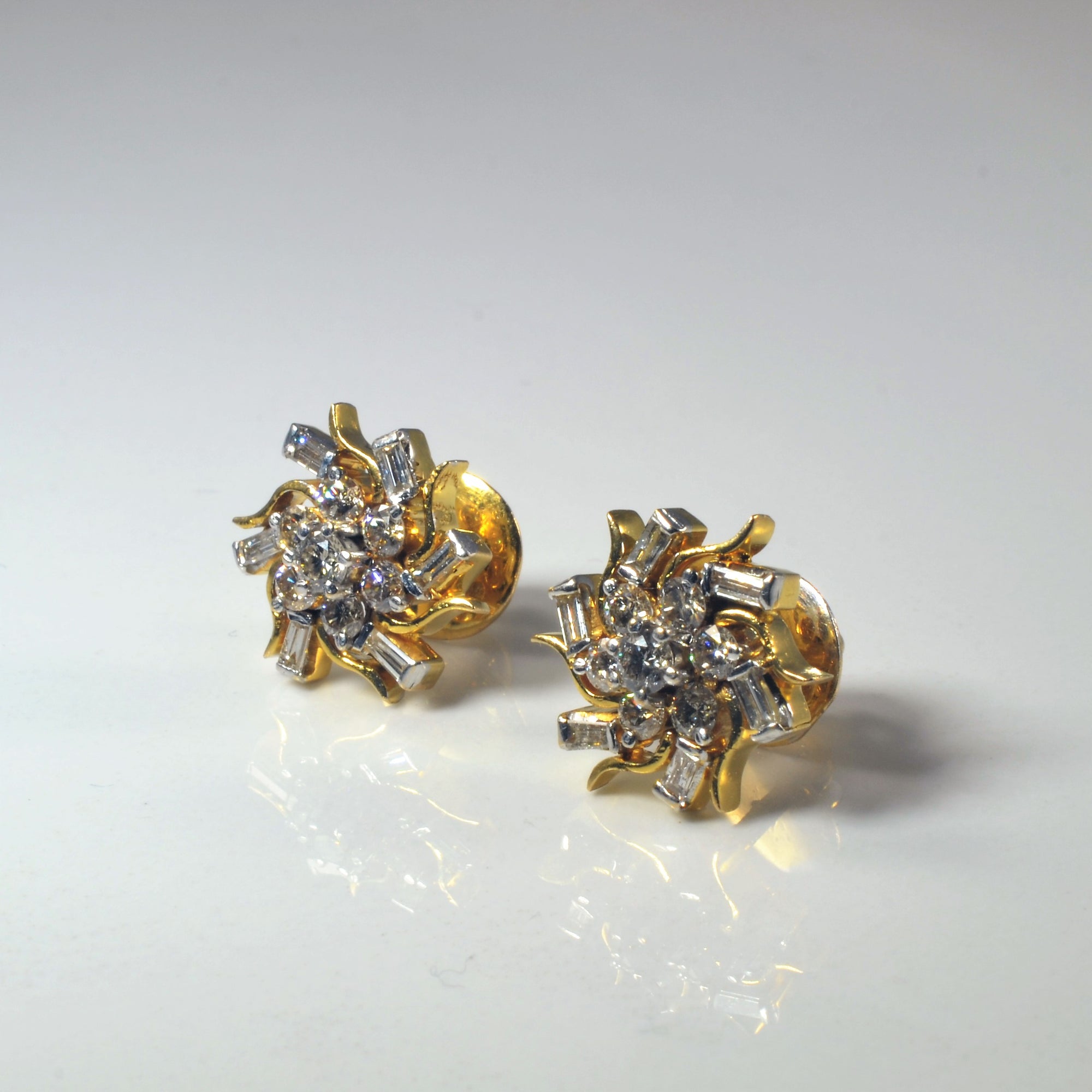Cluster Diamond Necklace & Earring Set | 2.49ctw | 18