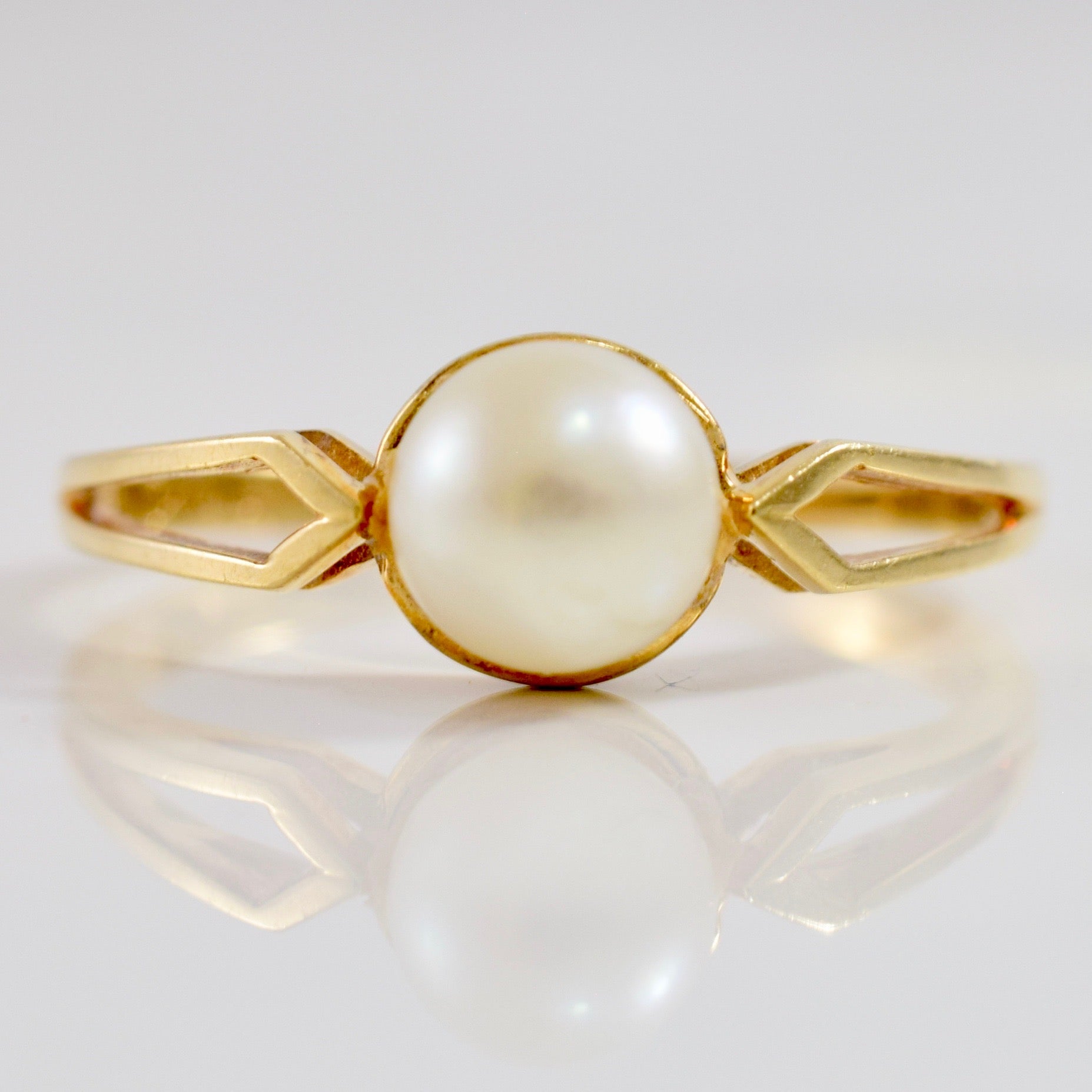 Solitaire Pearl Ring | SZ 6.5 |