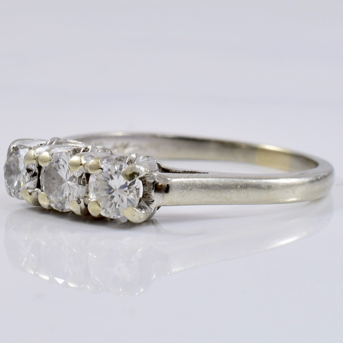 Three Stone Diamond Ring | 0.56 ctw SZ 7.5 |