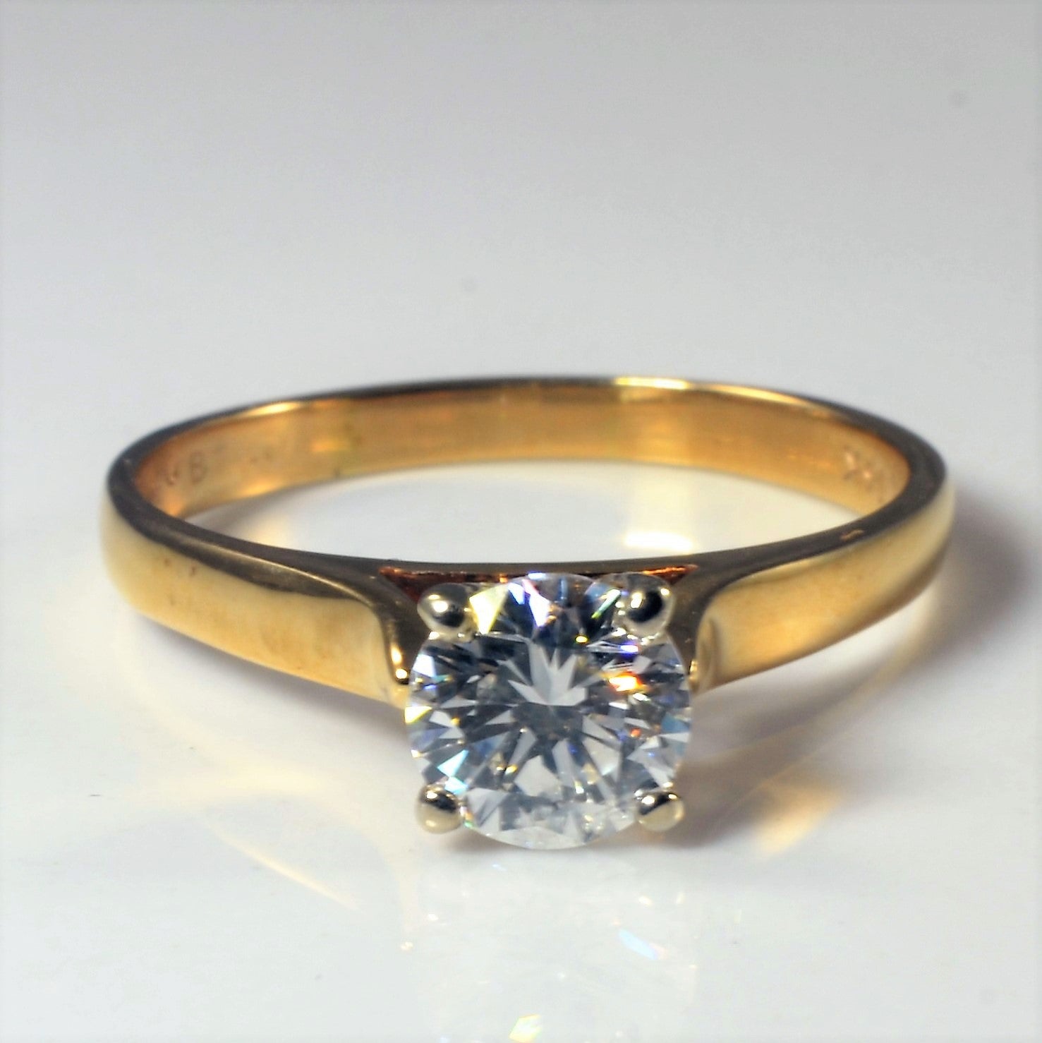 High Set Solitaire Diamond Ring | 0.78ct | SZ 7.5 |