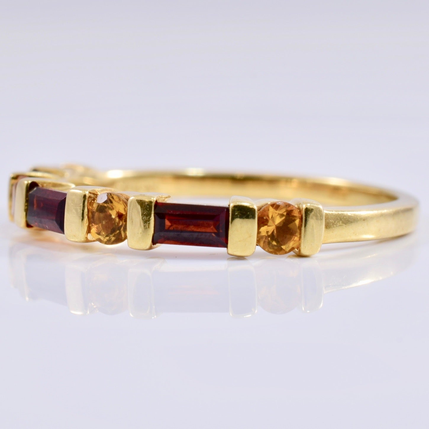 Garnet and Citrine Band | 0.60 ctw SZ 7 |