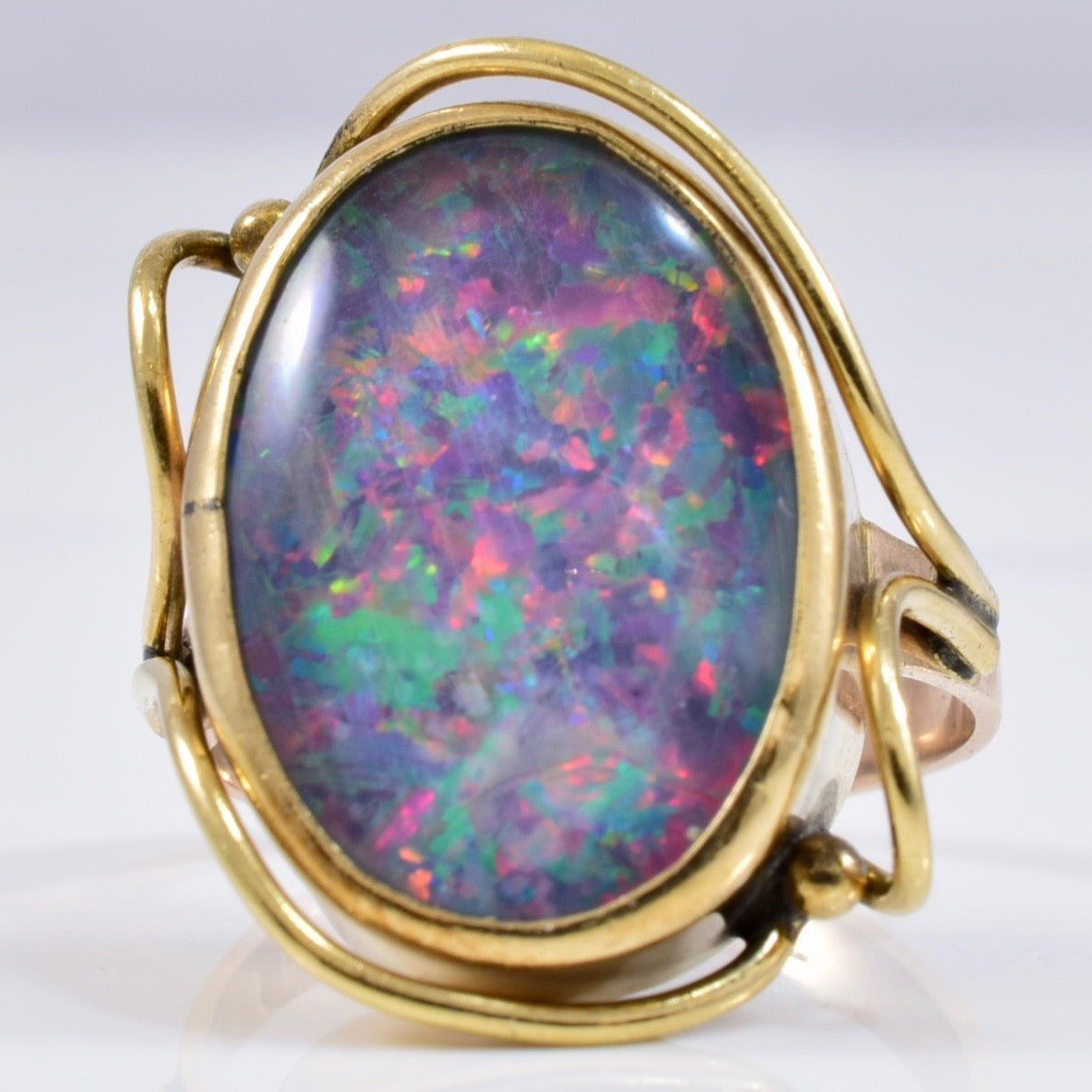 Bezel Set Opal Ring | 6.00 ct SZ 6.25 |