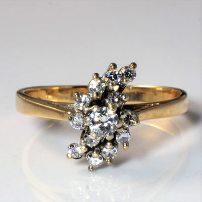 Diamond Cascade Ring | 0.29ctw | SZ 8 |