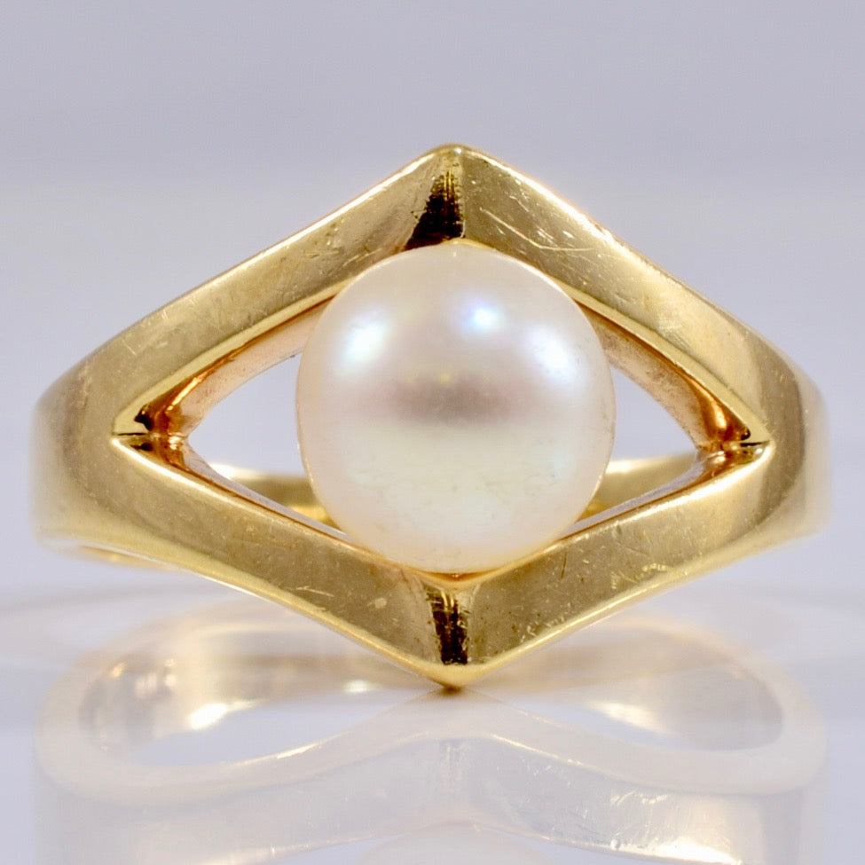 Pearl Split Style Ring | SZ 5 |