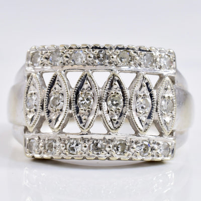 White Gold Diamond Band | 0.23 ctw SZ 6 |