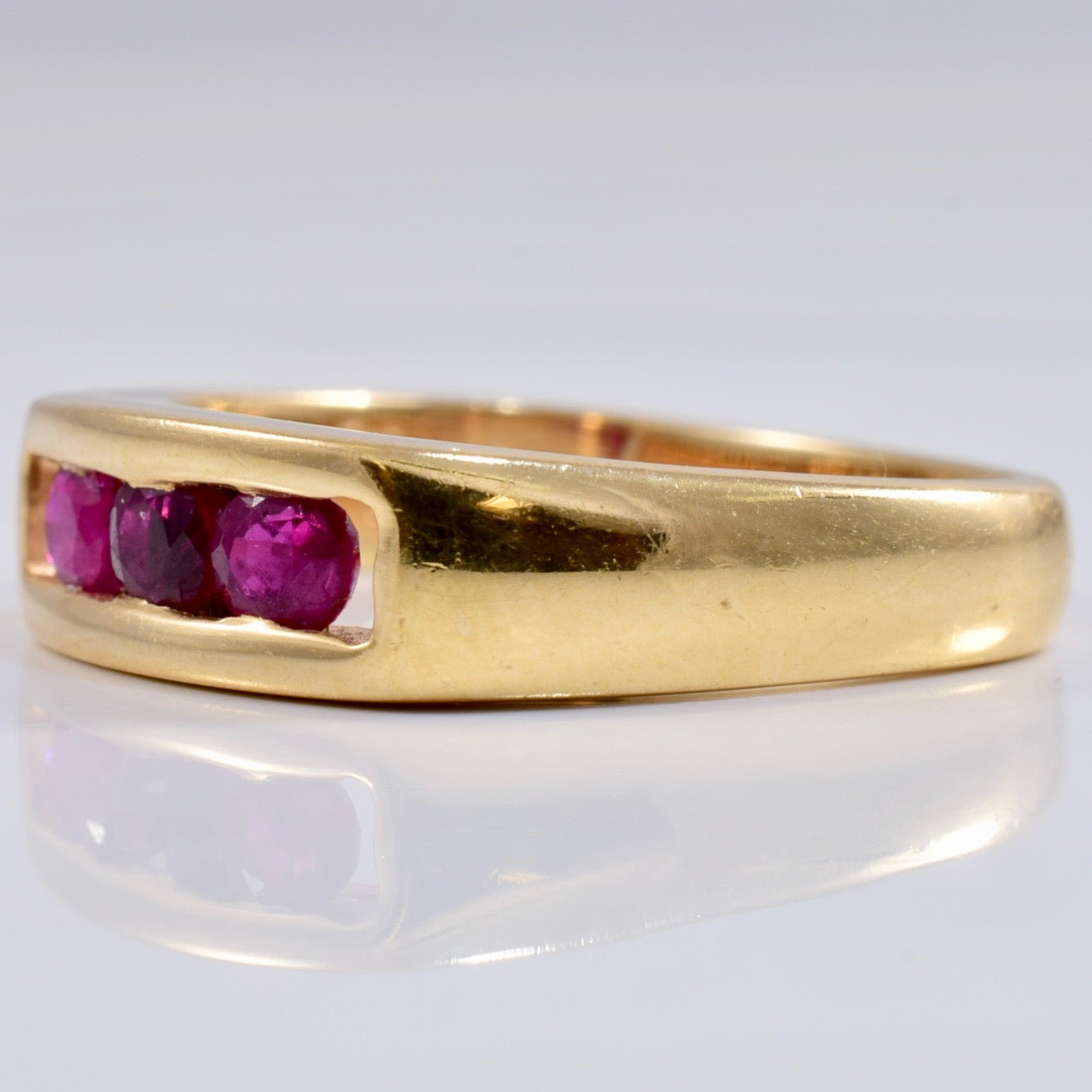 Channel Set Ruby Ring | 0.36 ctw SZ 5 |