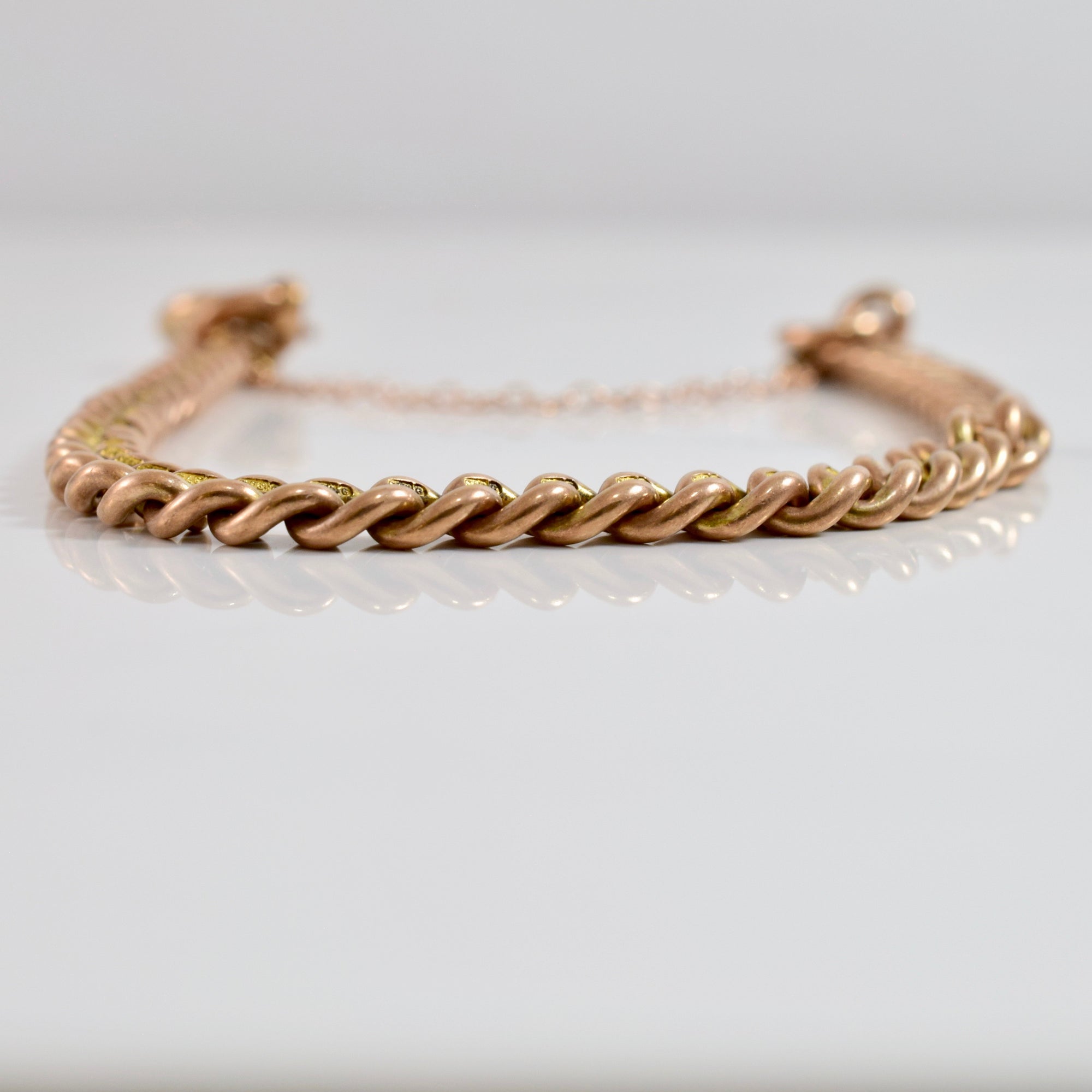 Vintage Rose Gold Bracelet | SZ 8