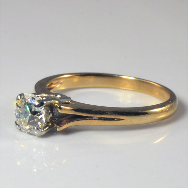 Old European Solitaire Diamond Engagement Ring | 0.52ct | SZ 5.25 |