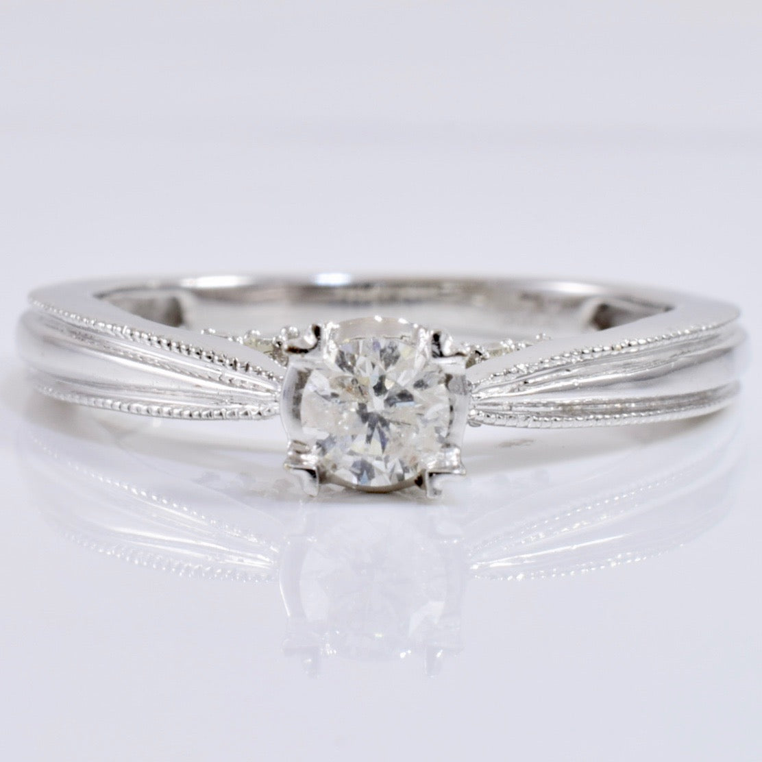 Solitaire Engagement Ring | 0.17 ctw SZ 5 |