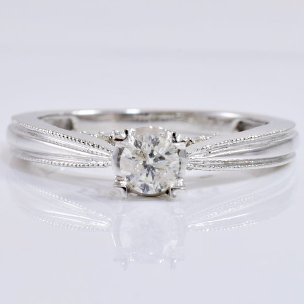 Solitaire Engagement Ring | 0.17 ctw SZ 5 |