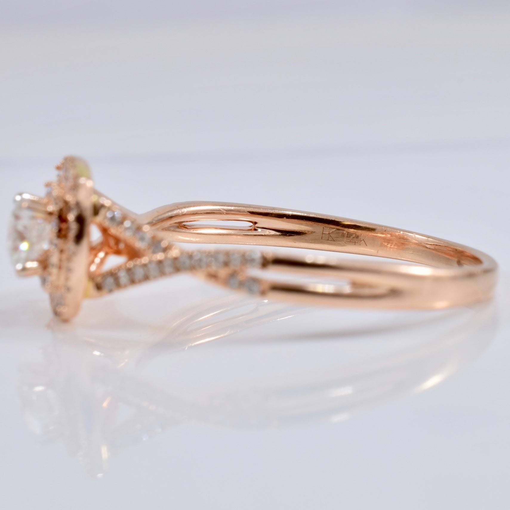 Rose Gold Engagement Ring | 0.48 ctw SZ 8.75 |