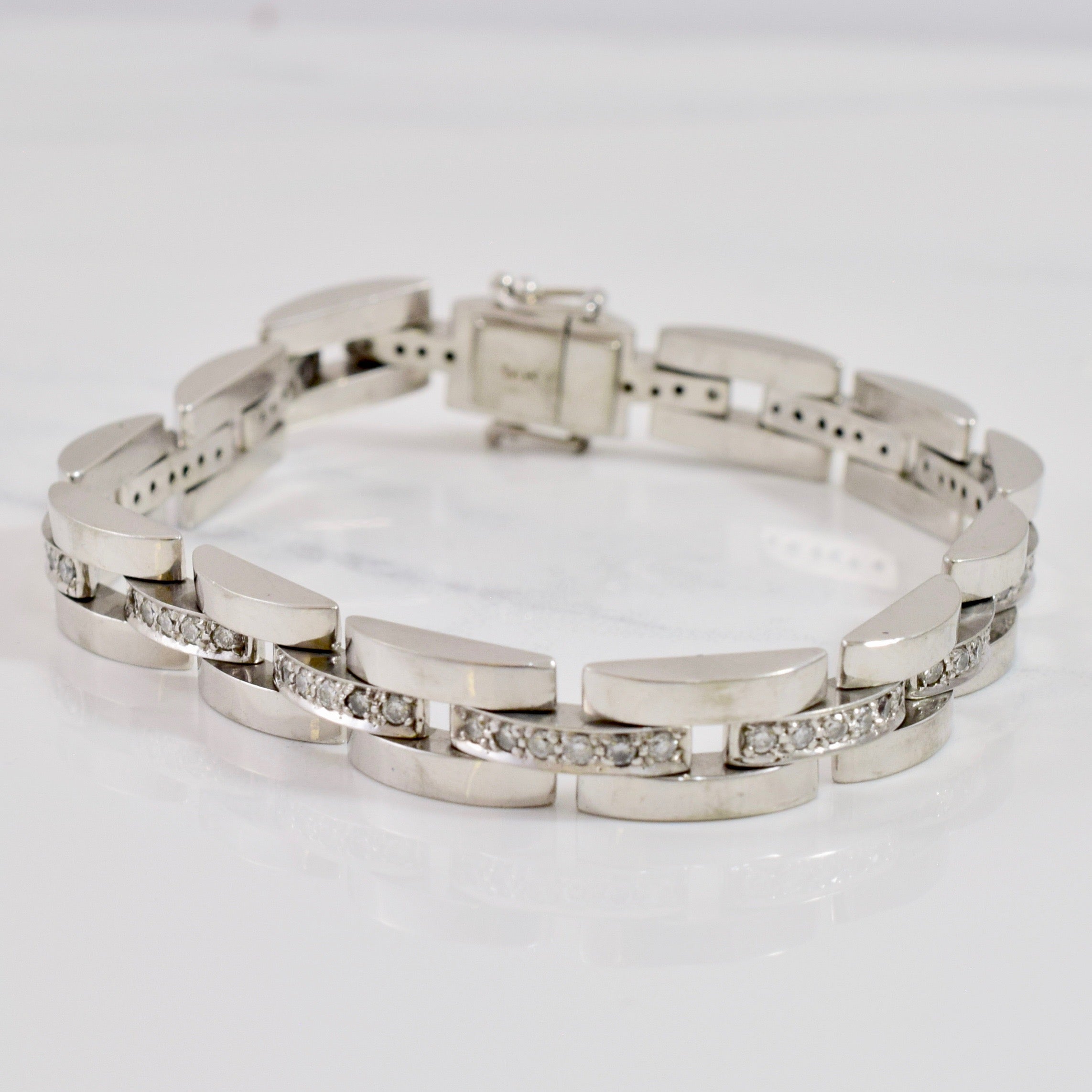 Square Link Bracelet | 1.50 ctw SZ 7.5" |