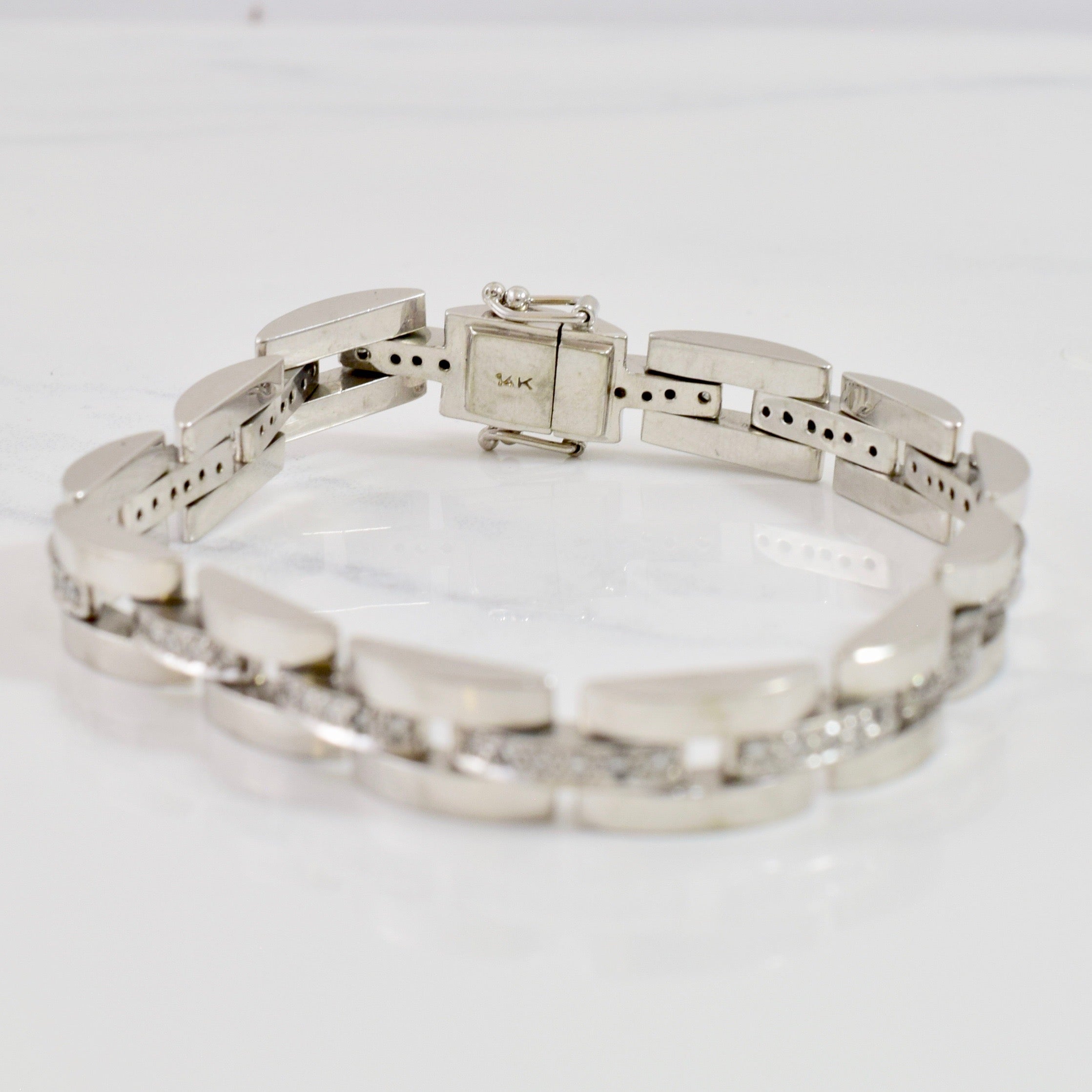 Square Link Bracelet | 1.50 ctw SZ 7.5" |